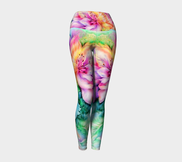 Magical White Wolf High-Waisted Compression Fit Leggings – JoanMarieArt