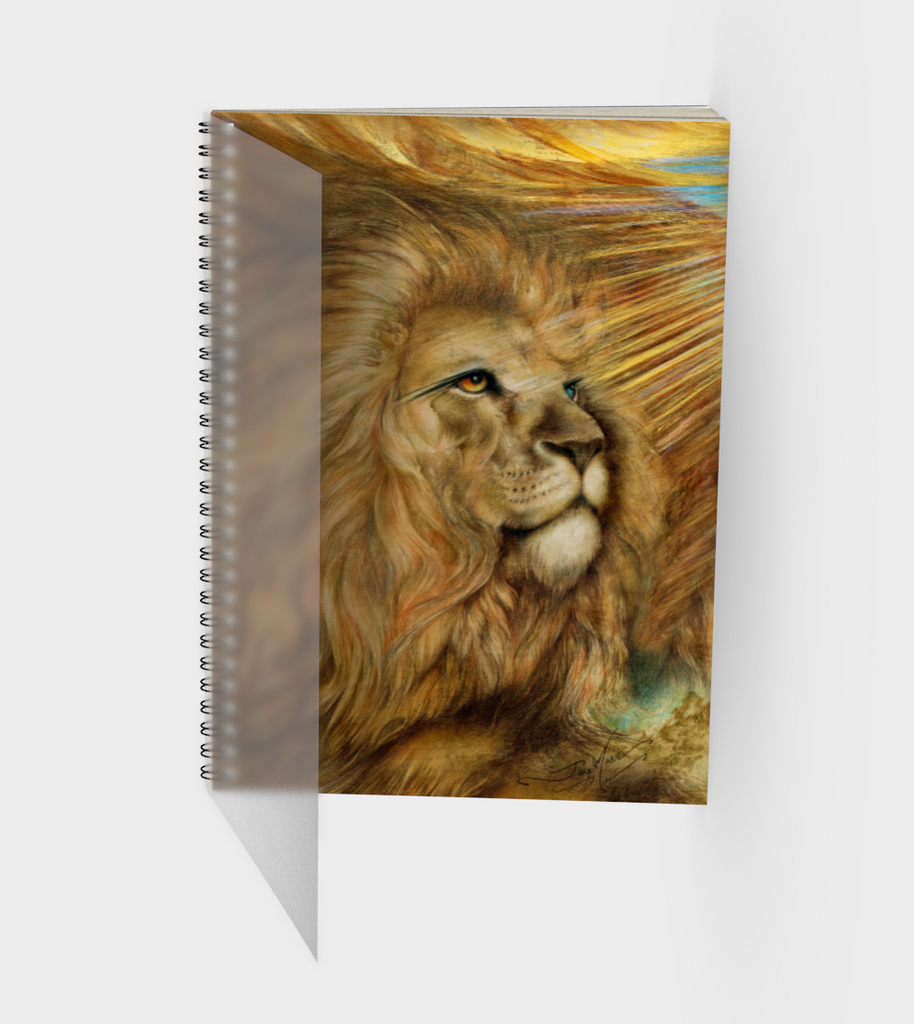Lion Wisdom, Spiral Notebook, 10