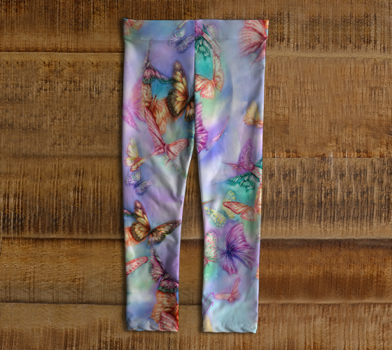 Butterfly Mist Leggings for 3 year old