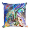 Eagle and Owl Square Pillow