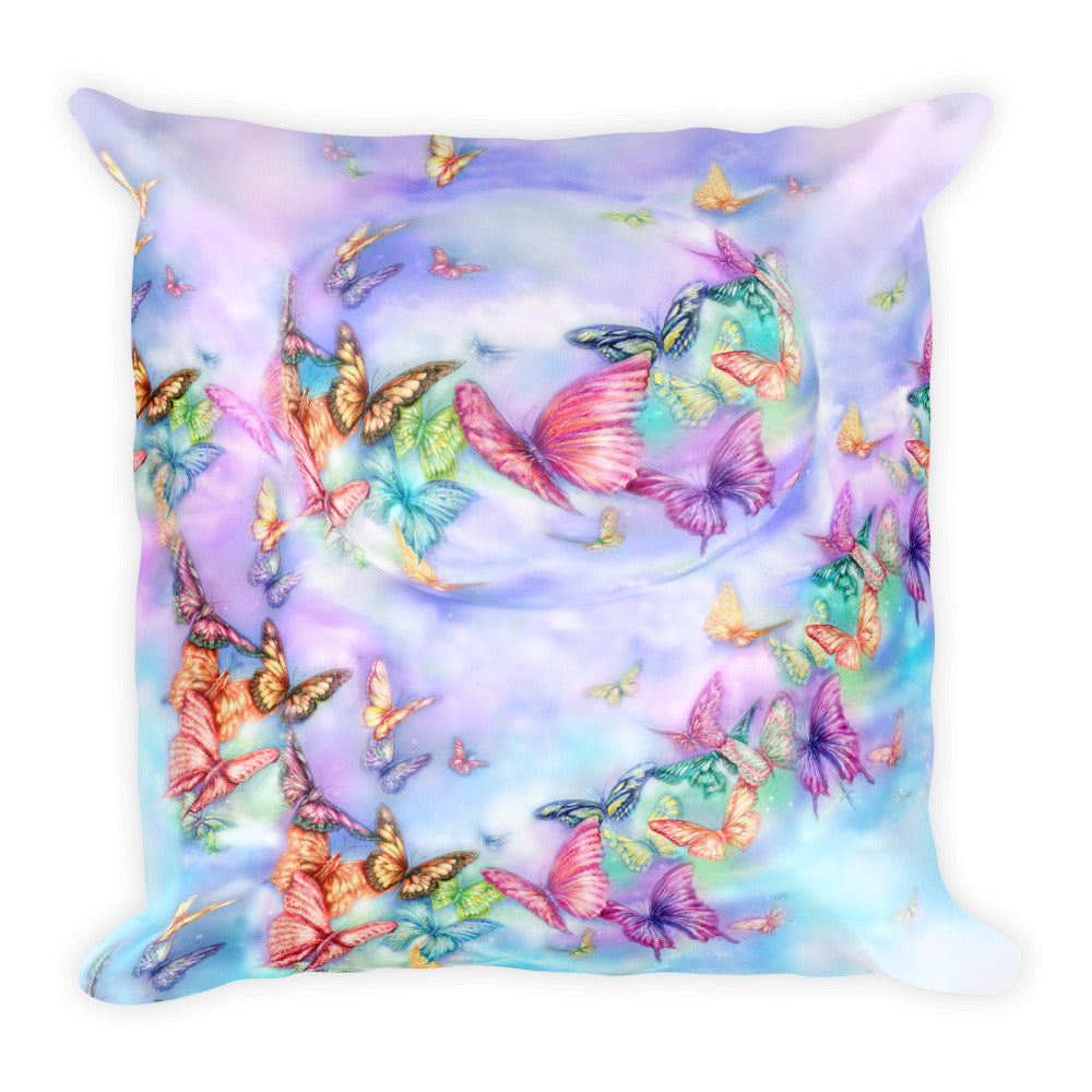 Butterfly Lover's Square Pillow