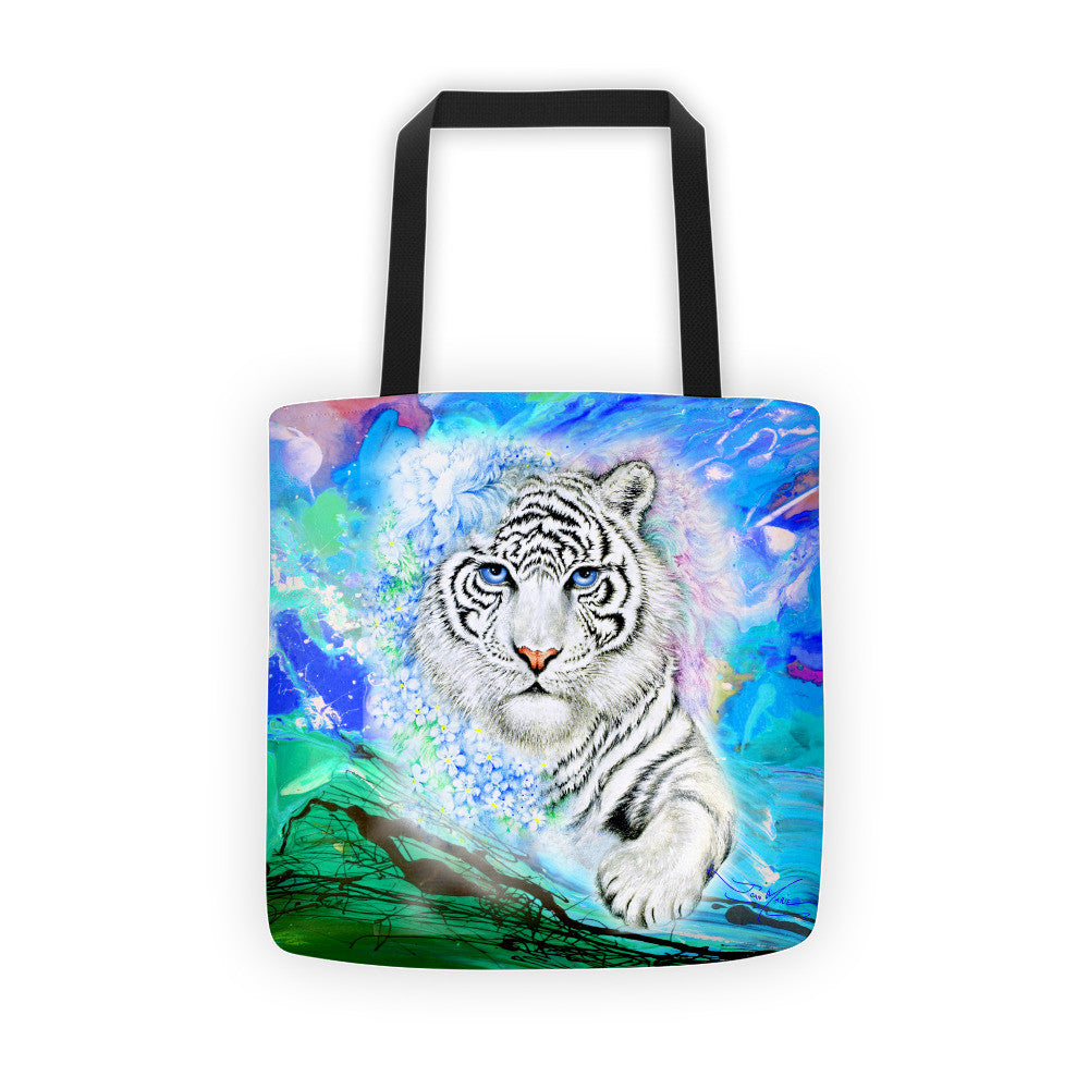 Fantasy White Tiger Tote Bag