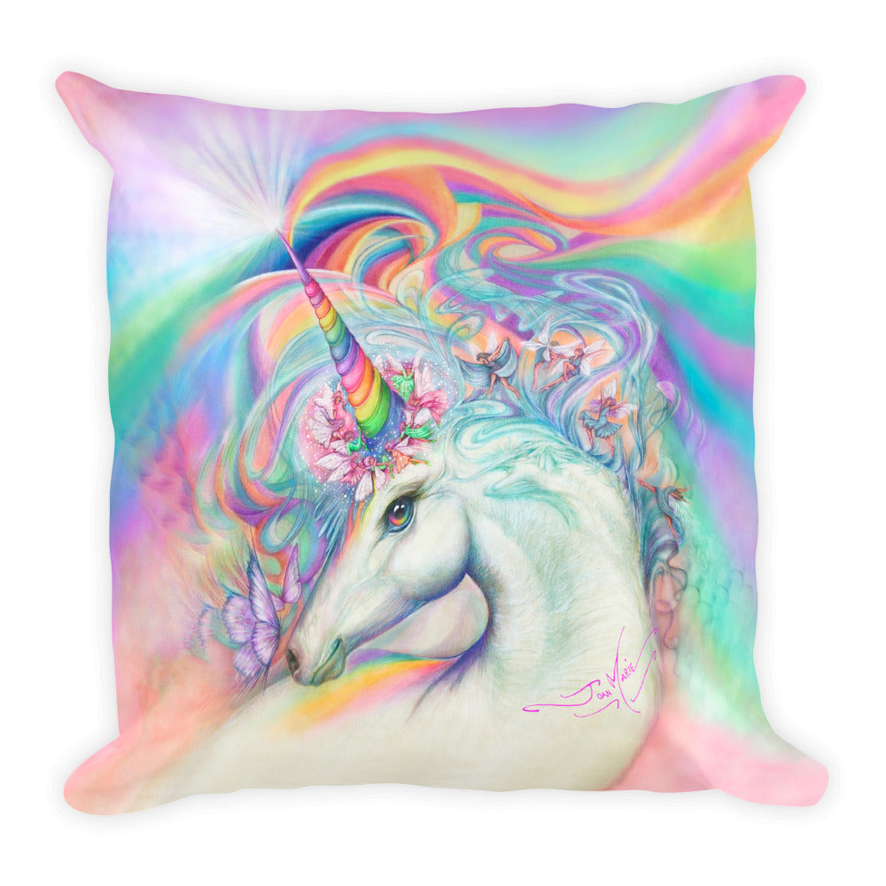 Magical Unicorn Square Pillow