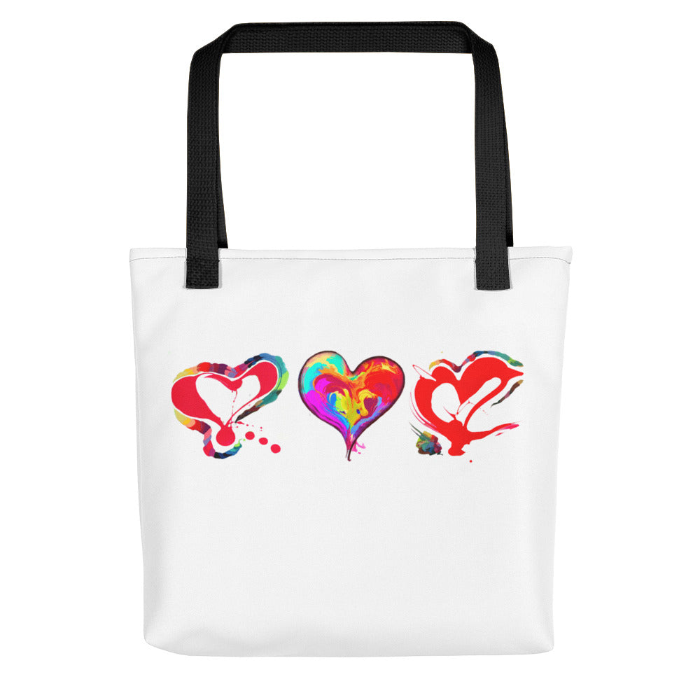 3 Hearts of LOVE!!! Tote bag