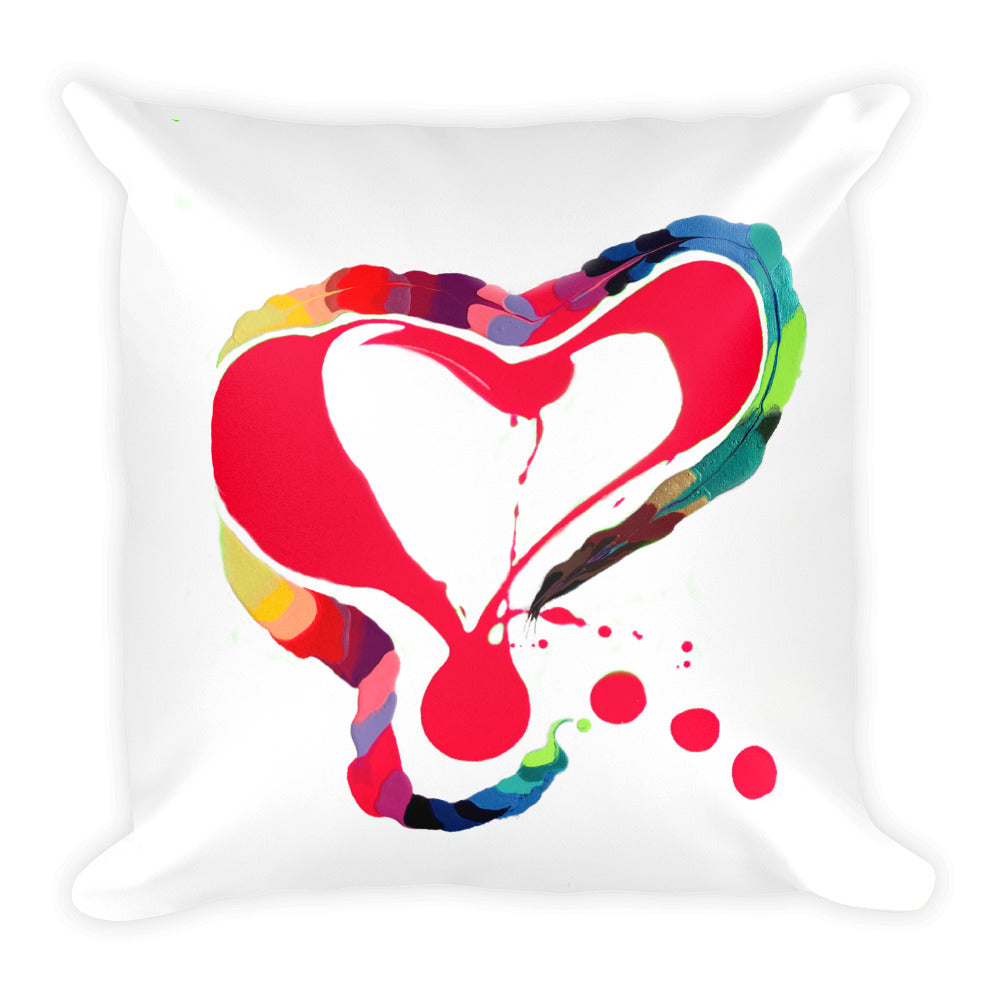 Heart Love, Square Pillow