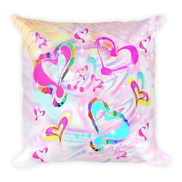 Heart LOVE Square Pillow