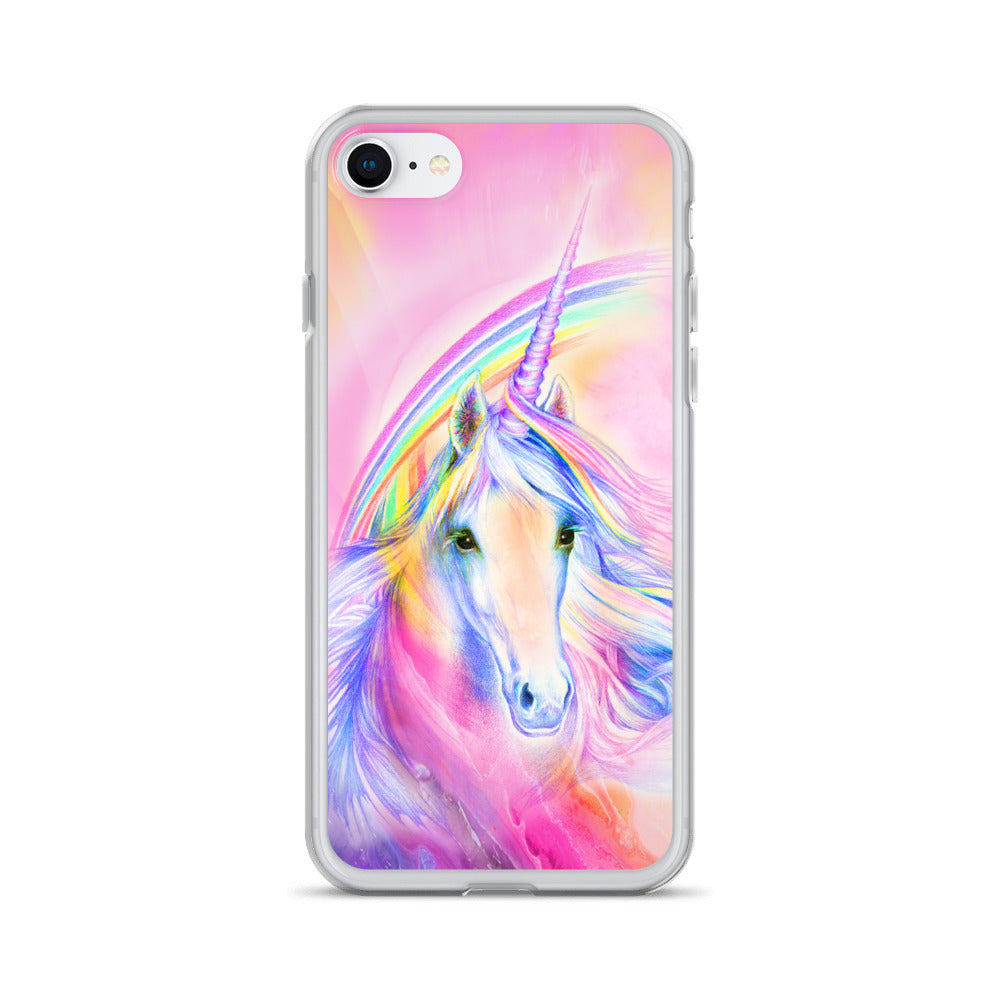 Rainbow Unicorn iPhone Case JoanMarieArt Rainbow Unicorn iPhone Case JoanMarieArt