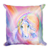 Magical Unicorn Square Throw Pillow