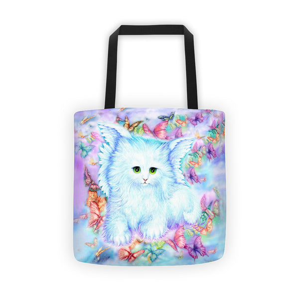 Cat, Angel Kitty Tote bag