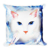 White Kitties, Square Pillow