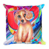Puppies Square Pillow