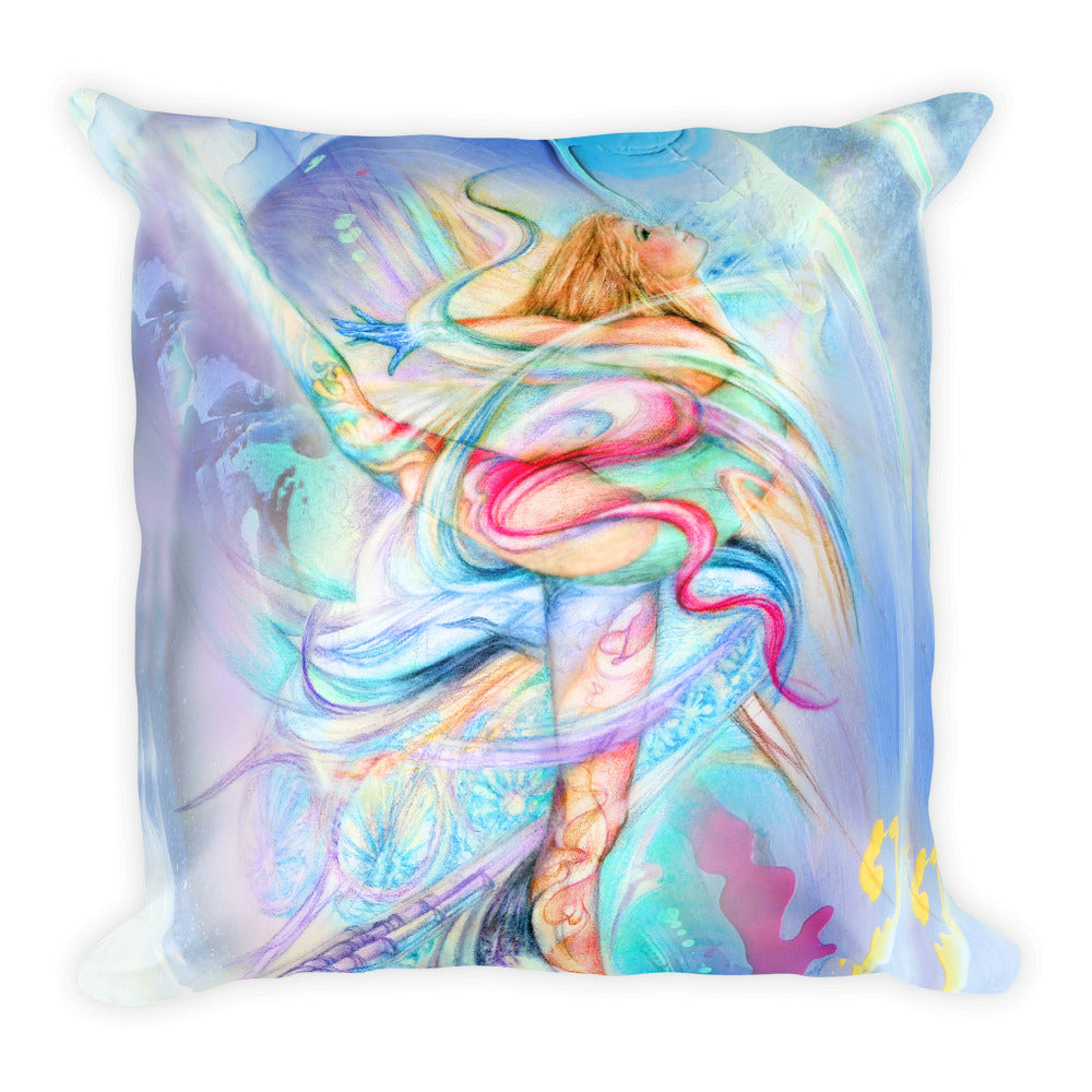 Dancer and Fairy Fantasy Throw Pillow
