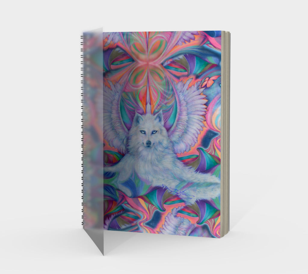 Double Wolf Spiral Notebook